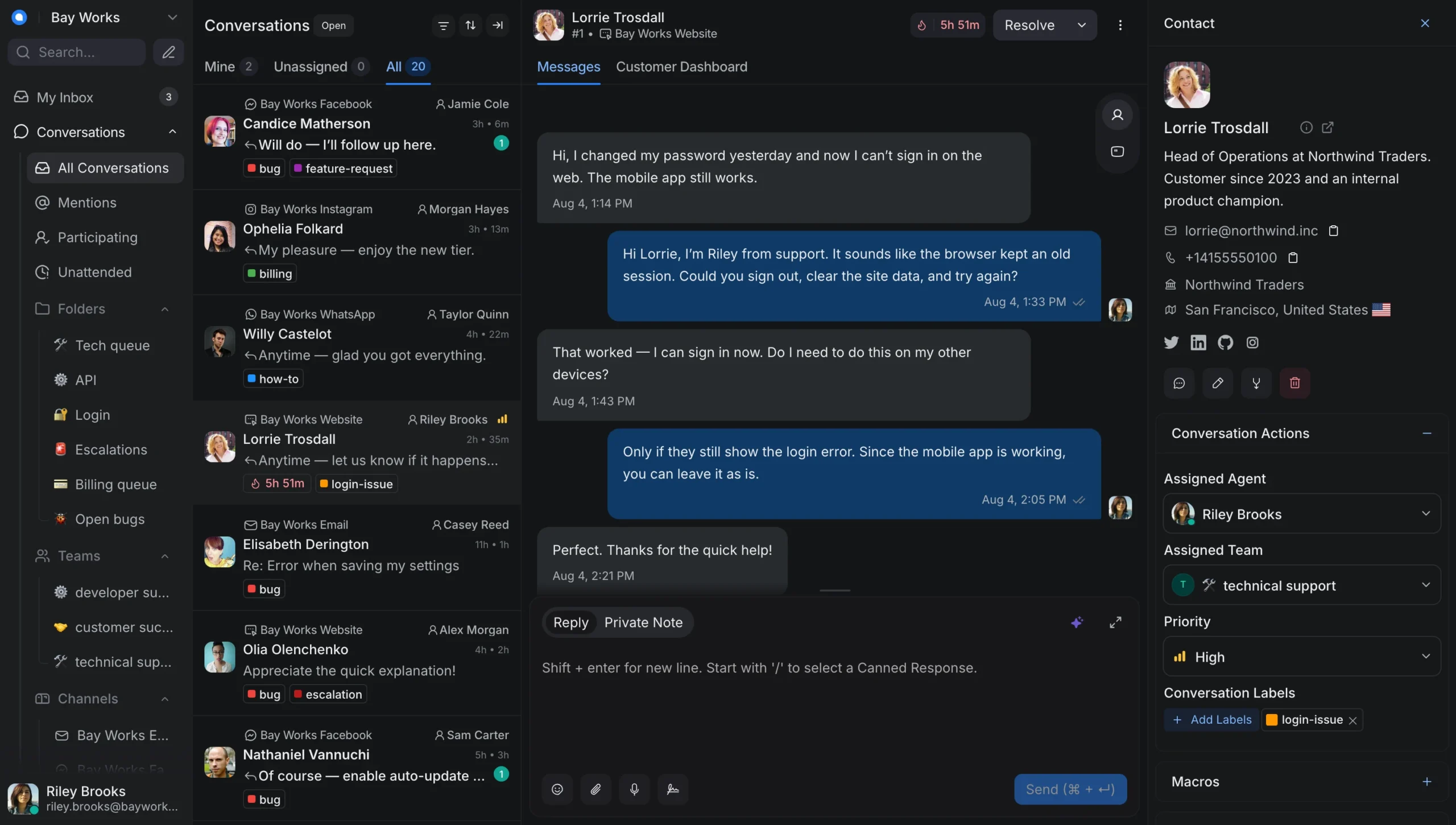 AI chatbot and virtual assistant dashboard built by XS4Arabia in Bahrain