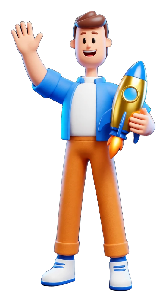 XS4Arabia 3D character — IT and digital marketing services in Bahrain