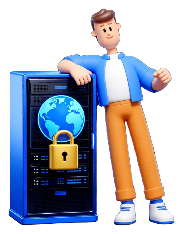 XS4Arabia 3D character — secure internet gateway in Bahrain