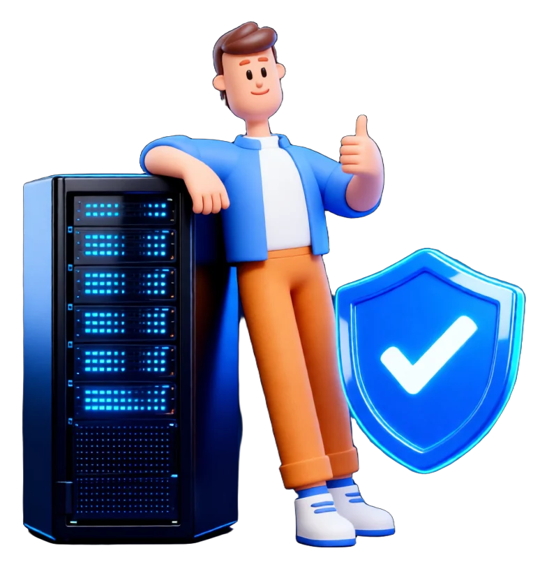 XS4Arabia Linux and IT solutions partner in Bahrain - secure server and shield illustration