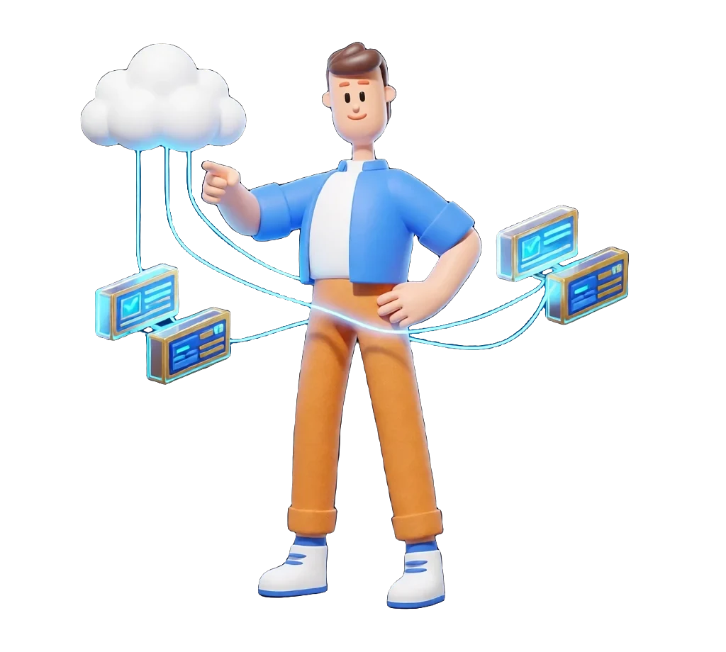 XS4Arabia 3D character — IT and digital marketing services in Bahrain