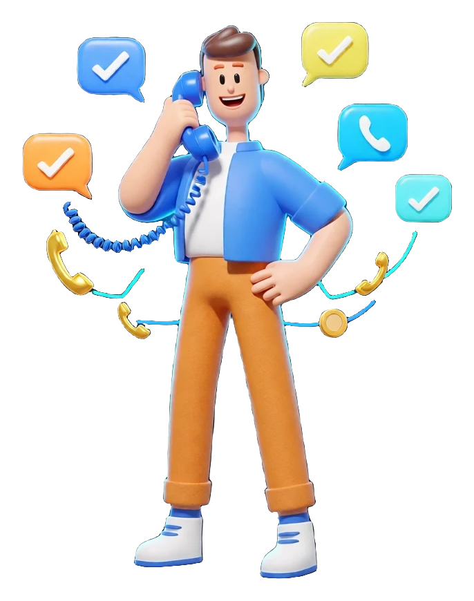 XS4Arabia 3D character — Asterisk VoIP PBX phone system in Bahrain