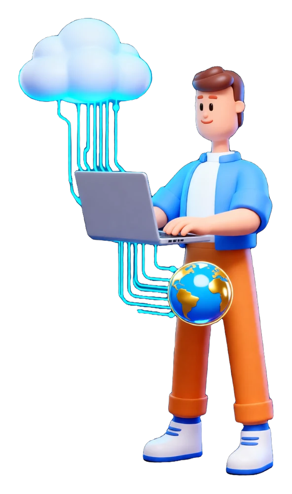 XS4Arabia 3D character — cloud access for distributed teams in Bahrain