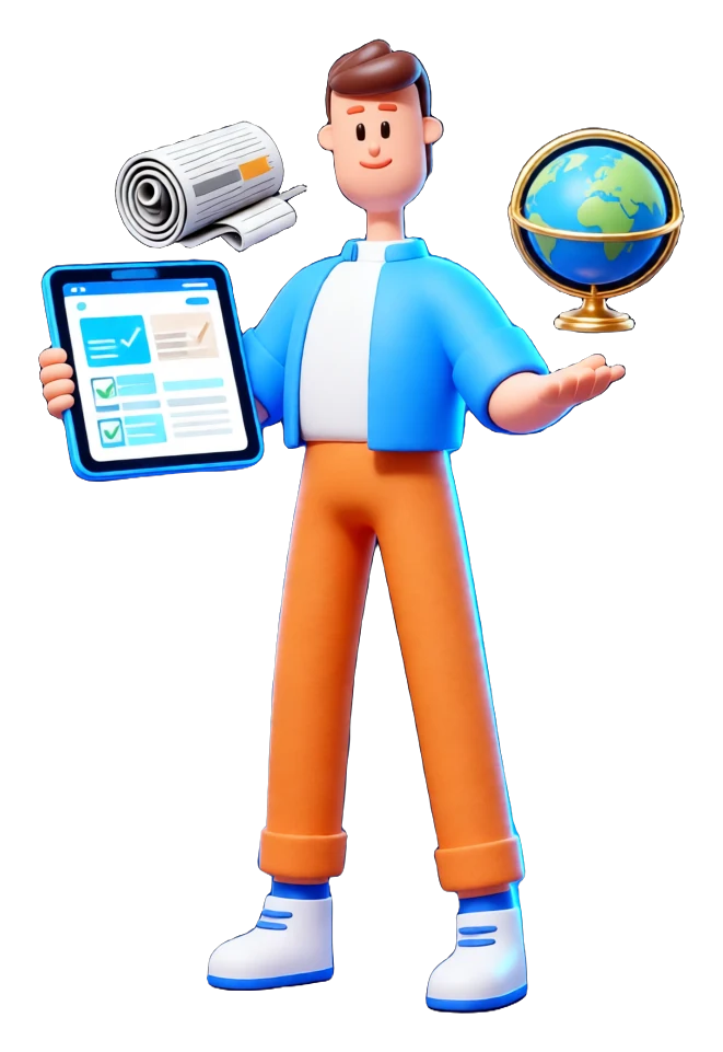 XS4Arabia 3D character — web hosting for publishers and portals in Bahrain