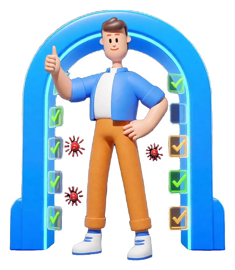 XS4Arabia 3D character — secure internet gateway in Bahrain