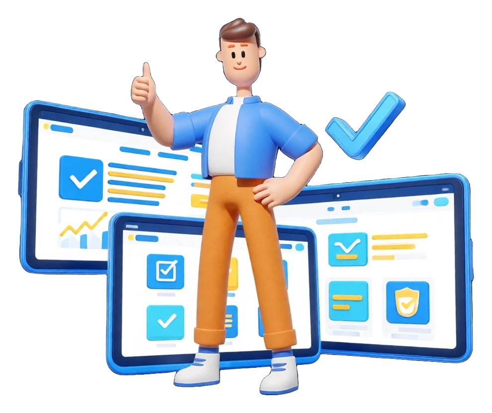 XS4Arabia 3D character — web design in Bahrain