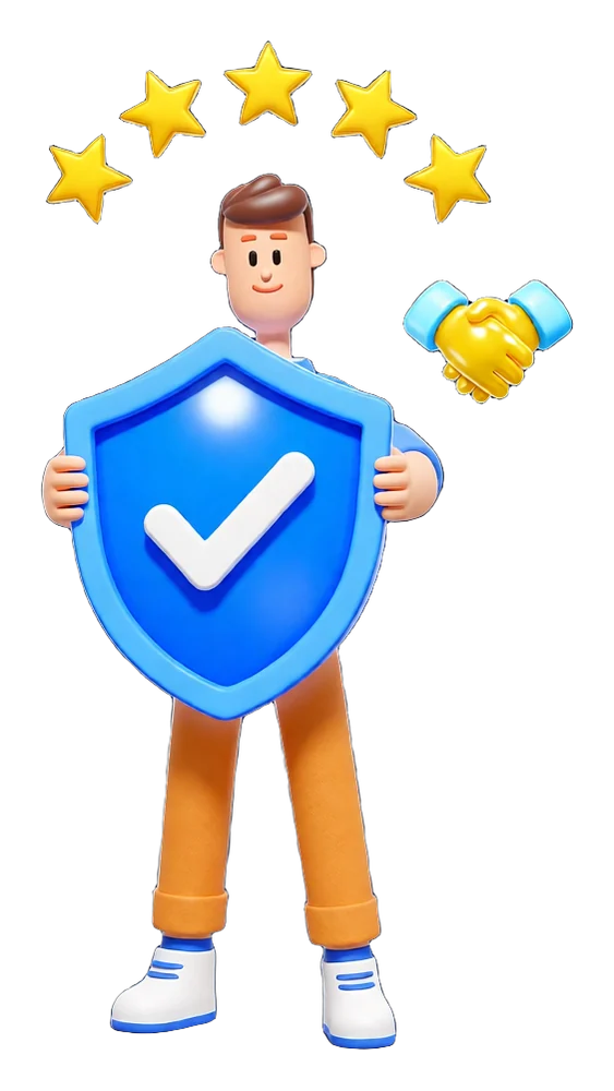 Why businesses in Bahrain trust XS4Arabia - security shield and five star illustration