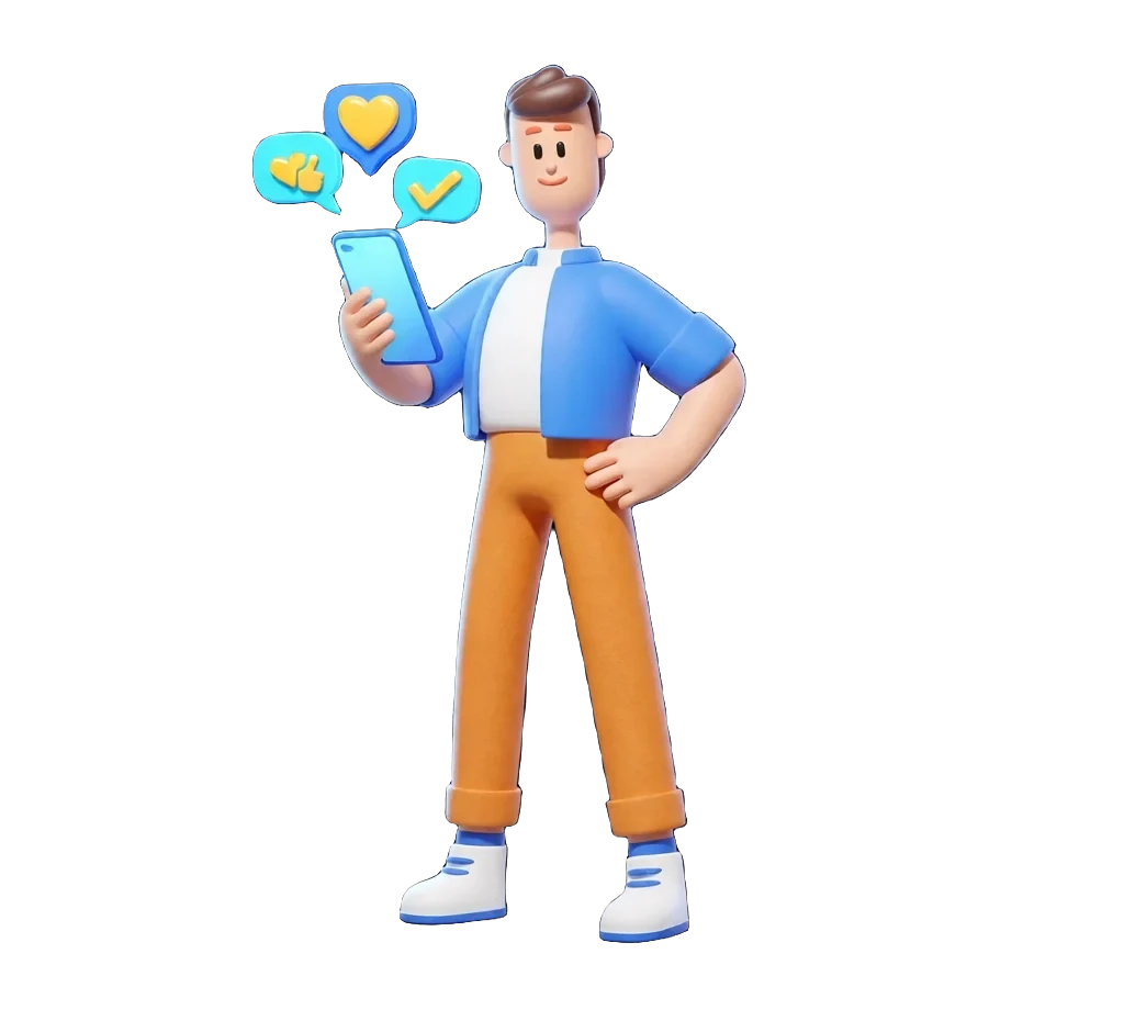 XS4Arabia 3D character — IT and digital marketing services in Bahrain