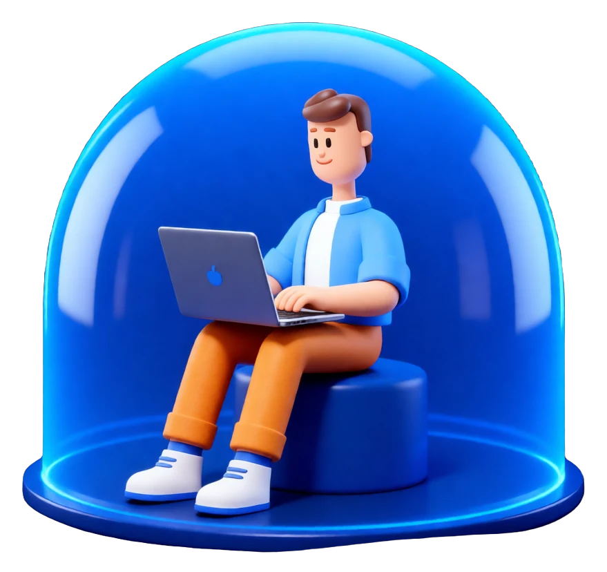 XS4Arabia 3D character — secure internet gateway in Bahrain