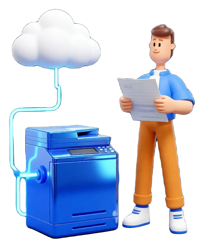 XS4Arabia 3D character — cloud fax server in Bahrain