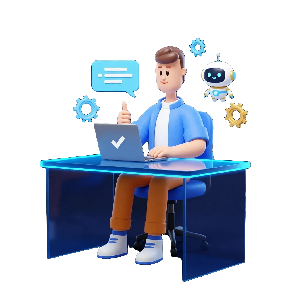 XS4Arabia 3D character — AI solutions in Bahrain