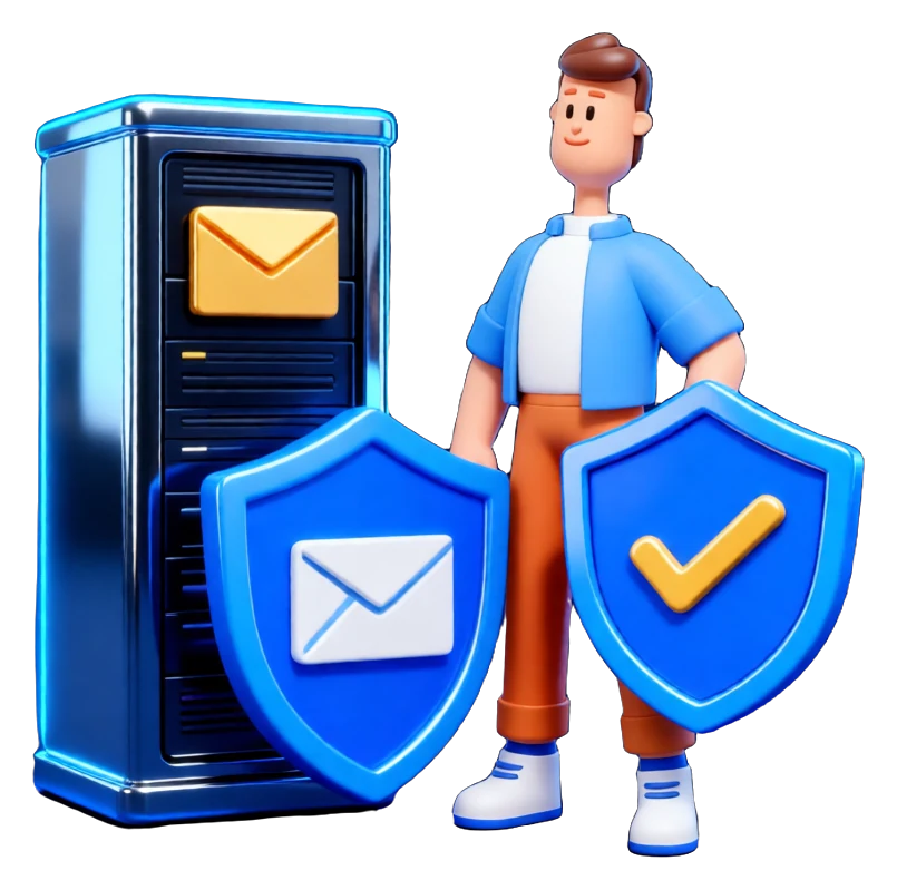 XS4Arabia 3D character — enterprise Linux email server in Bahrain