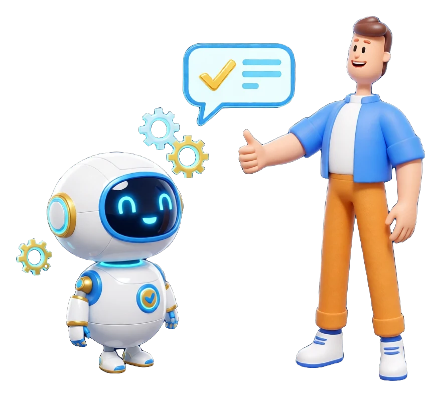 XS4Arabia 3D character — AI integrations for business in Bahrain