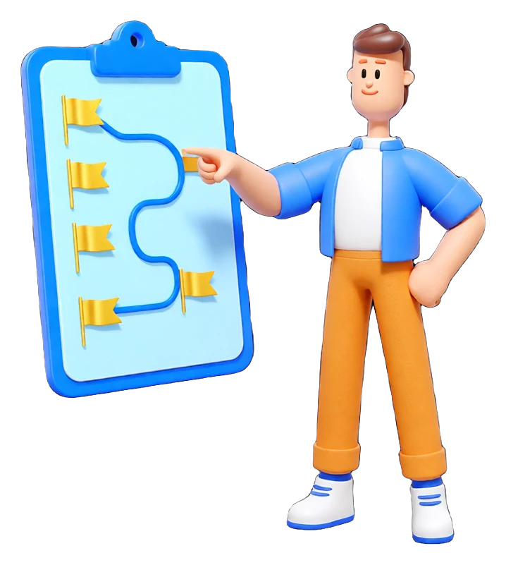 XS4Arabia 3D character — IT consulting roadmap in Bahrain